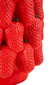 Blumenvase Erdbeere Rot 32 cm