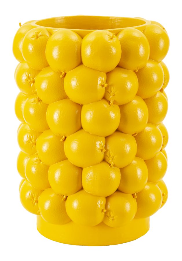 Blumenvase Zitrone Gelb 28 cm