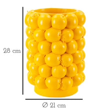 Blumenvase Zitrone Gelb 28 cm
