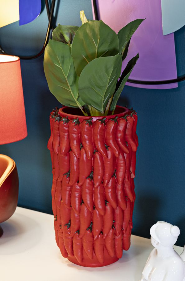 Blumenvase Chili Rot 34 cm