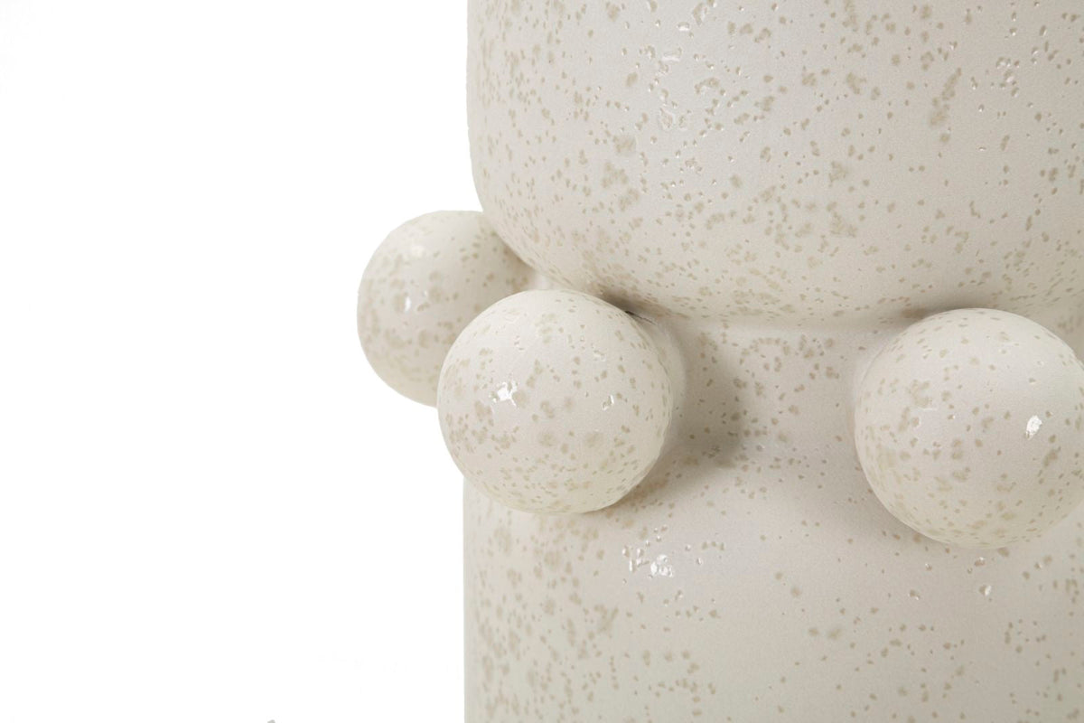 Blumenvase Kugeln Creme 41 cm – Dekovase