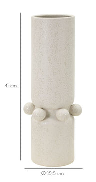 Blumenvase Kugeln Creme 41 cm – Dekovase