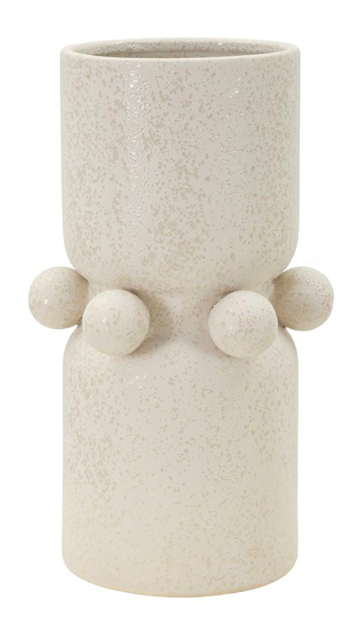 Blumenvase Kugeln Creme 28 cm – Dekovase