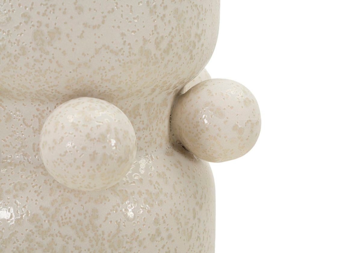Blumenvase Kugeln Creme 28 cm – Dekovase