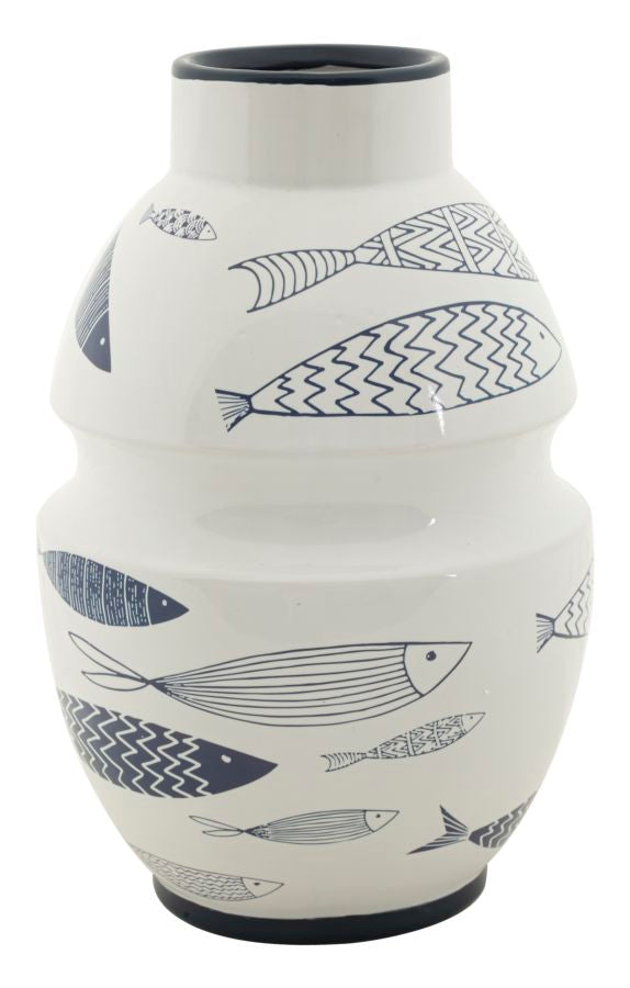Blumenvase Fisch Bunt 31 cm – Dekovase