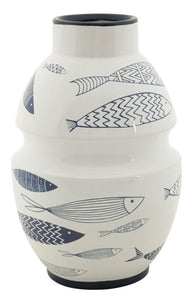 Blumenvase Fisch Bunt 31 cm – Dekovase