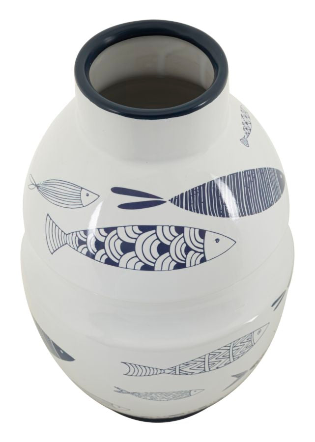 Blumenvase Fisch Bunt 31 cm – Dekovase
