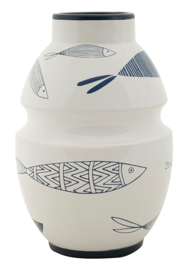 Blumenvase Fisch Bunt 24 cm – Dekovase