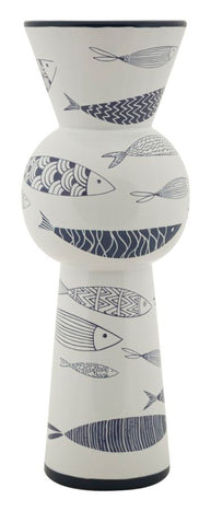 Blumenvase Fisch Bunt 38,5 cm – Dekovase