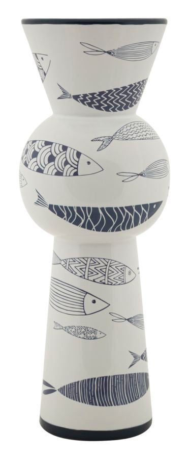 Blumenvase Fisch Bunt 38,5 cm – Dekovase