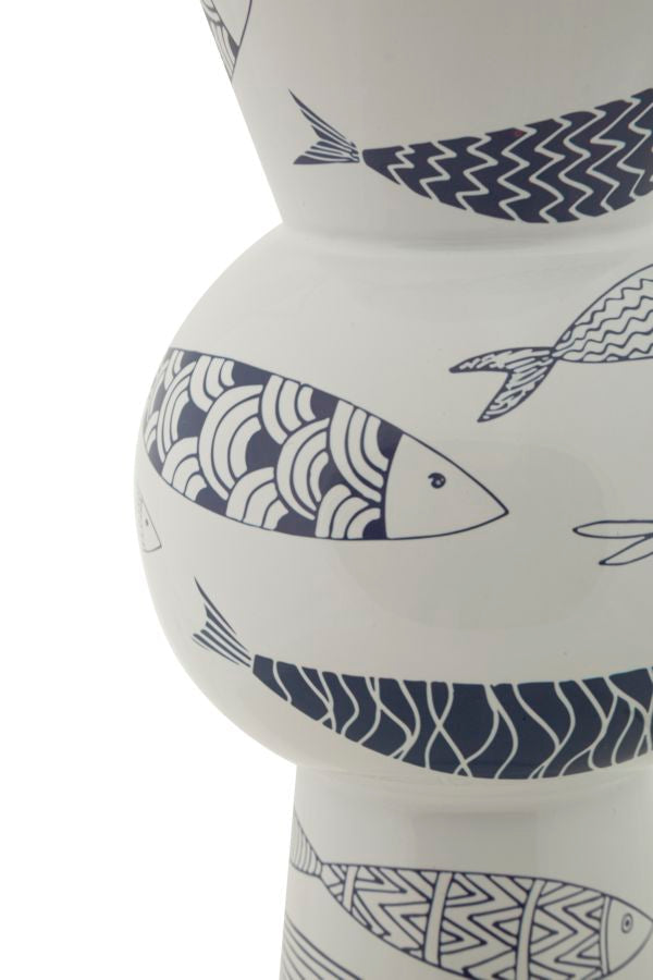 Blumenvase Fisch Bunt 38,5 cm – Dekovase