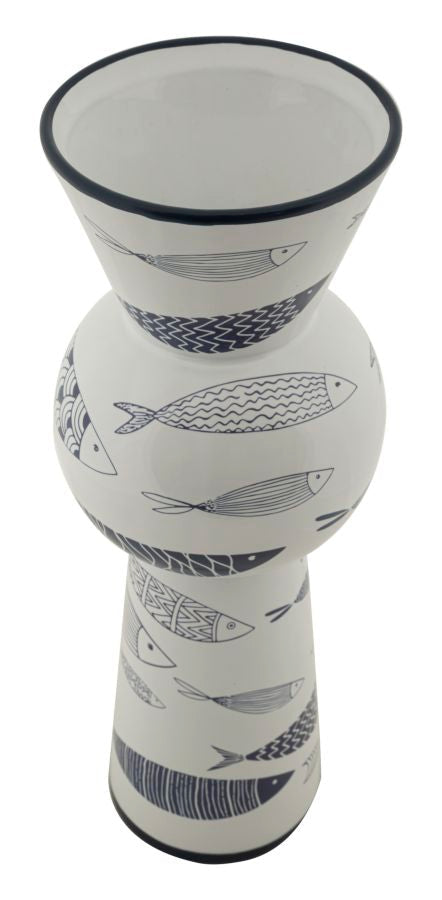 Blumenvase Fisch Bunt 38,5 cm – Dekovase