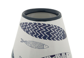 Blumenvase Fisch Doppelt Bunt 34 cm – Dekovase