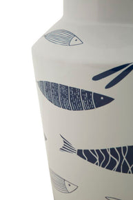 Blumenvase Fisch Doppelt Bunt 34 cm – Dekovase