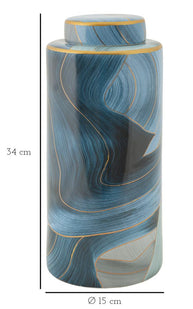Blumenvase Blütenblätter Bunt 34 cm – Dekovase