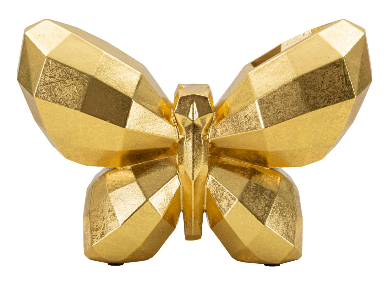 Vase Schmetterling Gold – Blumenvase Deko