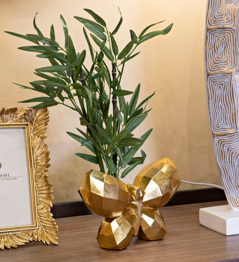 Vase Schmetterling Gold – Blumenvase Deko