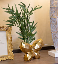 Vase Schmetterling Gold – Blumenvase Deko