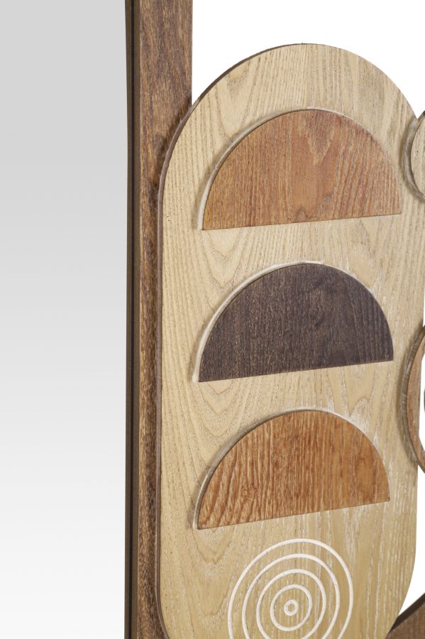 Spiegel Rund Block Bunt 80 cm