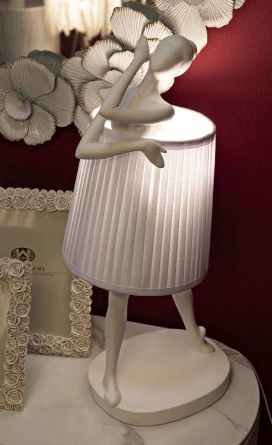 Tischlampe Ballett Weiß 62,5 cm – Tischleuchte