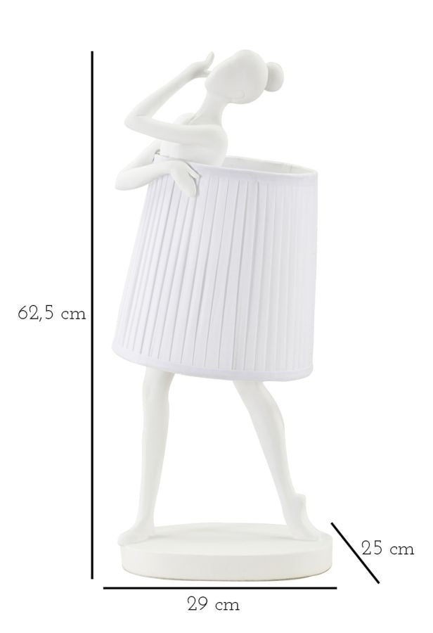 Tischlampe Ballett Weiß 62,5 cm – Tischleuchte