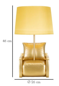 Tischlampe Midcentury Gelb 46 cm – Tischleuchte
