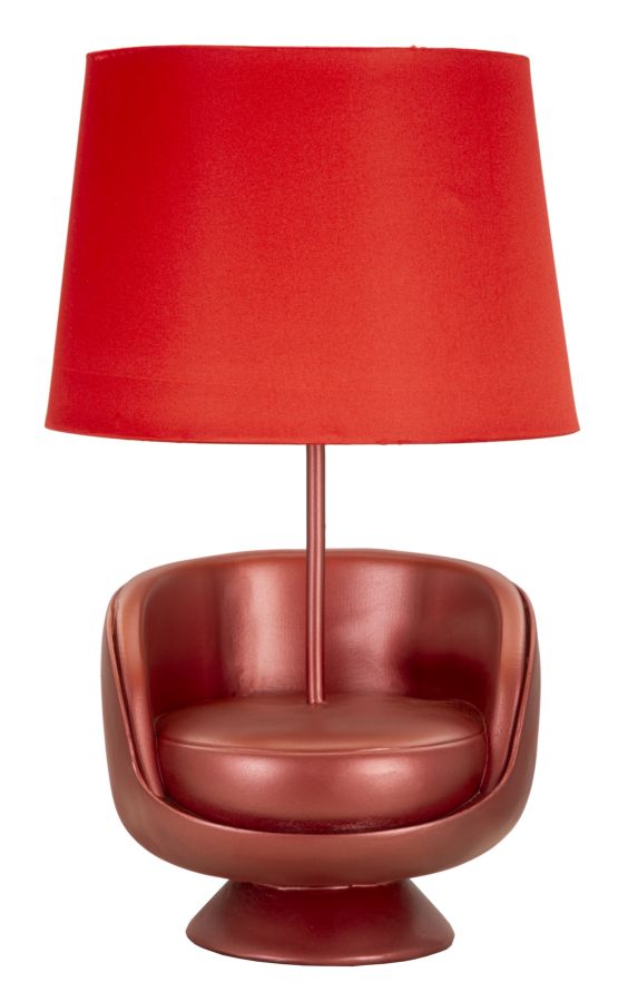Tischlampe Midcentury Rot 43 cm – Tischleuchte