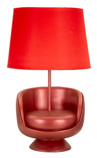 Tischlampe Midcentury Rot 43 cm – Tischleuchte