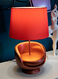 Tischlampe Midcentury Rot 43 cm – Tischleuchte