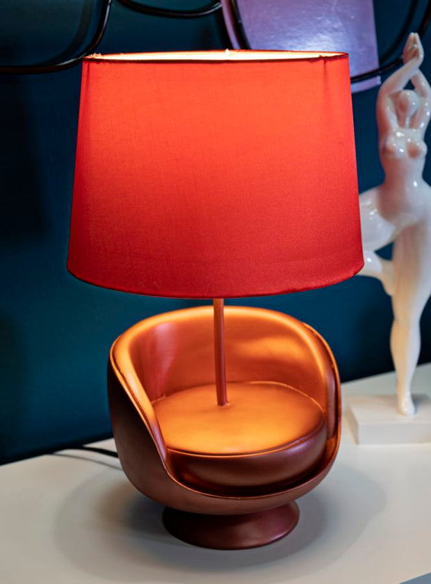 Tischlampe Midcentury Rot 43 cm – Tischleuchte