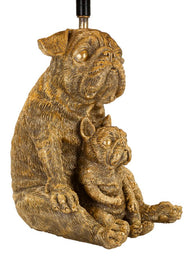 Tischlampe Hund Gold Schwarz 43,8 cm – Tischleuchte