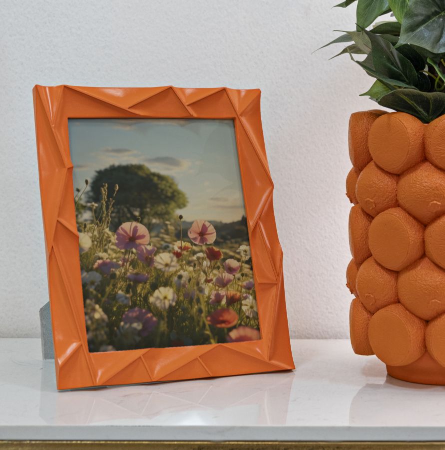 Bilderrahmen Modern Orange Groß – Fotorahmen Deko