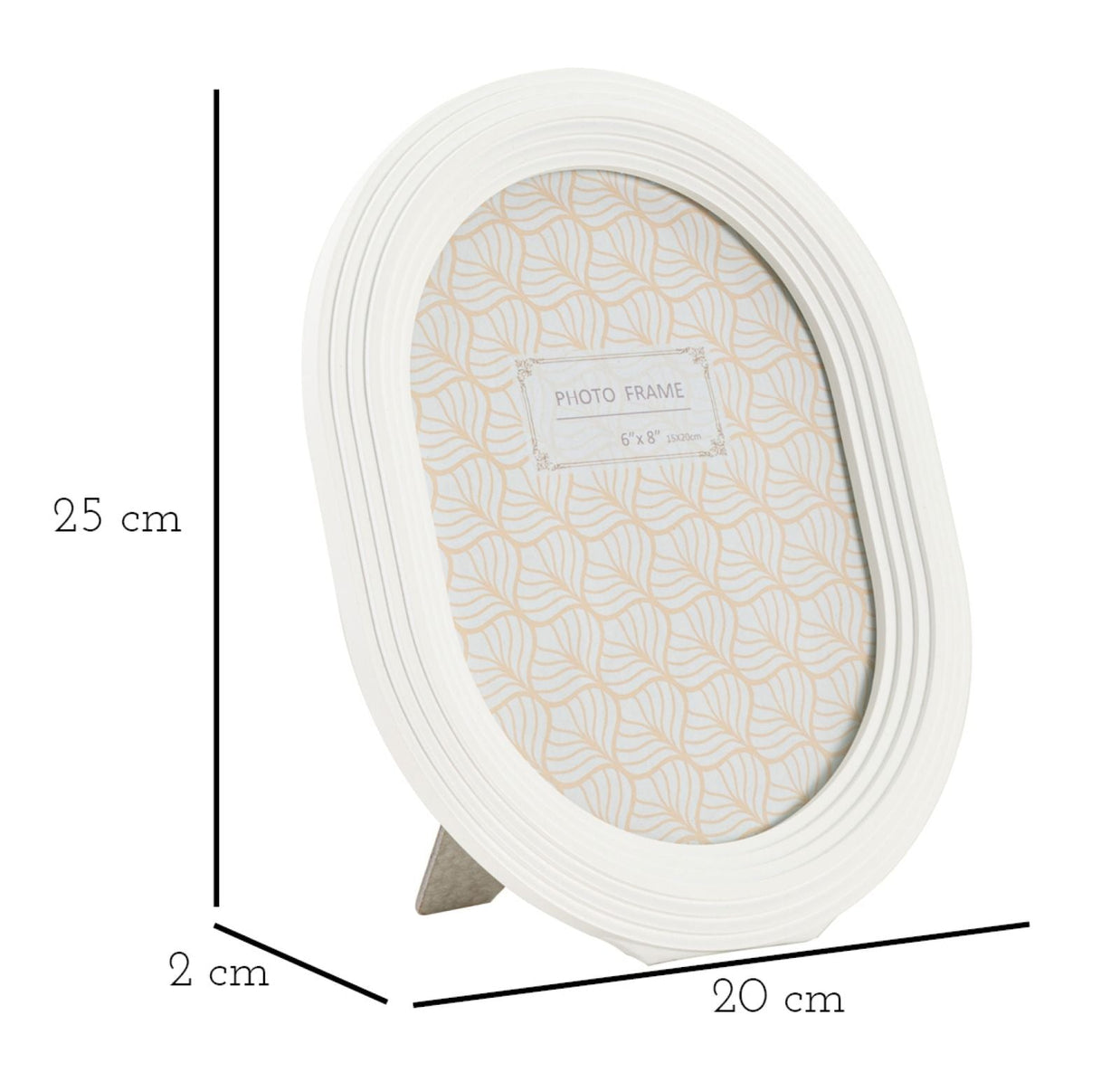 Bilderrahmen Oval Weiß Klein – Fotorahmen Deko