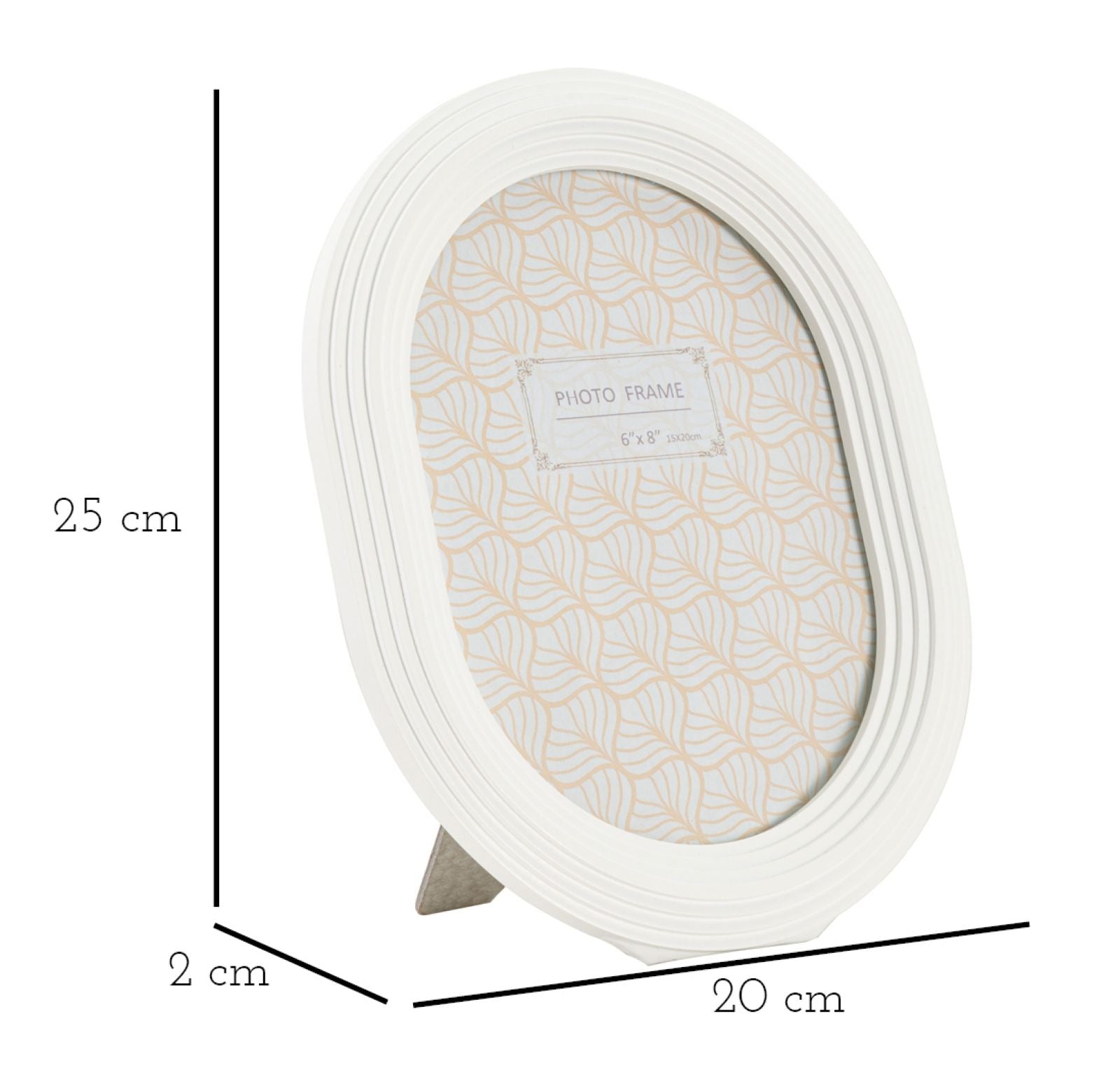 Bilderrahmen Oval Weiß Klein – Fotorahmen Deko