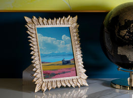 Bilderrahmen Blüten Gold Klein – Fotorahmen Deko