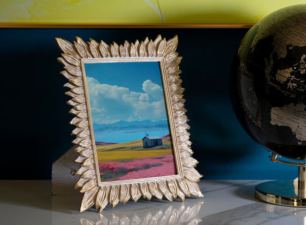 Bilderrahmen Blüten Gold Klein – Fotorahmen Deko