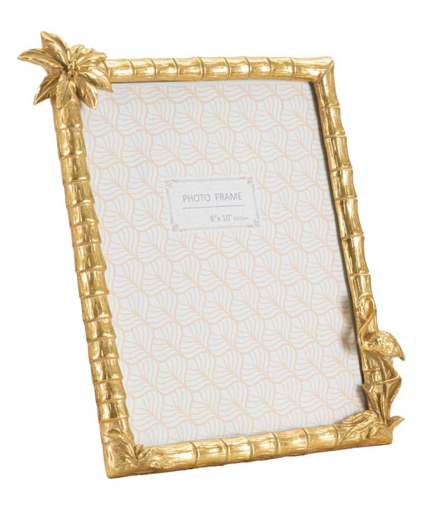Bilderrahmen Flamingo Gold Quer – Fotorahmen Deko