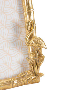 Bilderrahmen Flamingo Gold Quer – Fotorahmen Deko