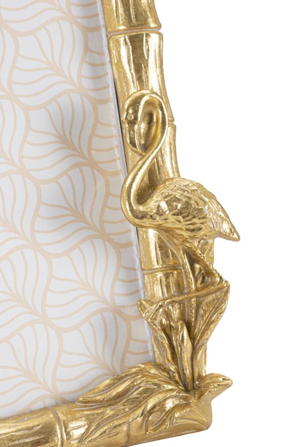 Bilderrahmen Flamingo Gold Klein – Fotorahmen Deko