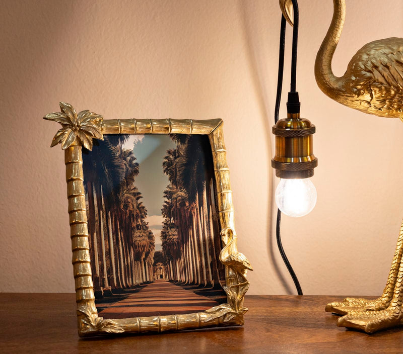 Bilderrahmen Flamingo Gold Klein – Fotorahmen Deko