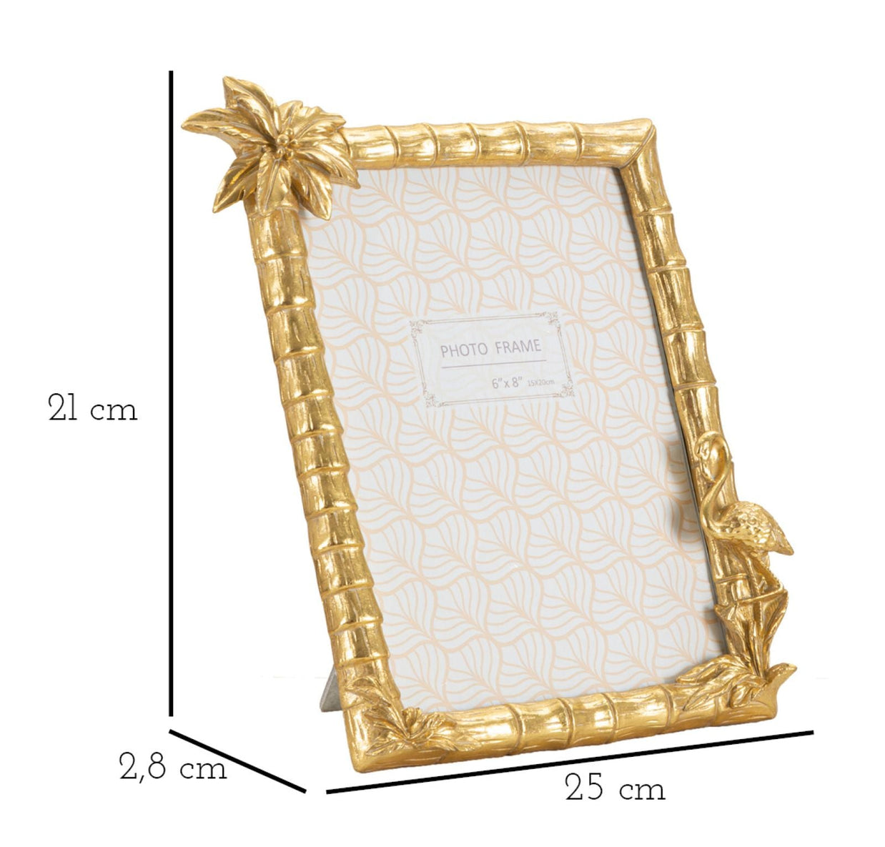 Bilderrahmen Flamingo Gold Klein – Fotorahmen Deko