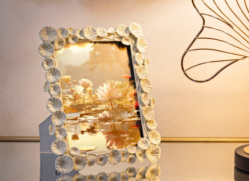 Bilderrahmen Lotus Creme Klein – Fotorahmen Deko