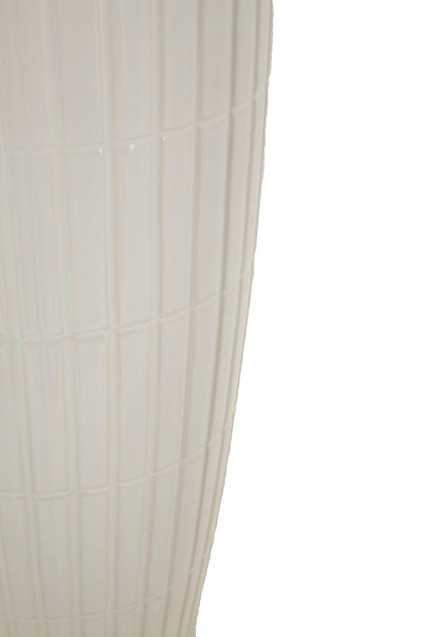 Blumenvase Shopping Weiß Gold 45 cm