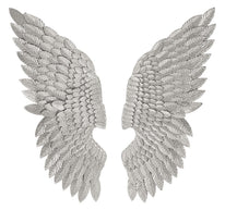 Wandpaneel Flügel Silber – Wanddeko