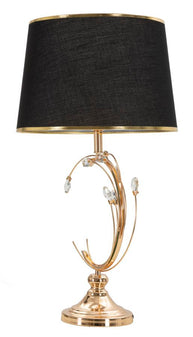 Tischlampe Bruxelles Schwarz Gold 65 cm – Tischleuchte