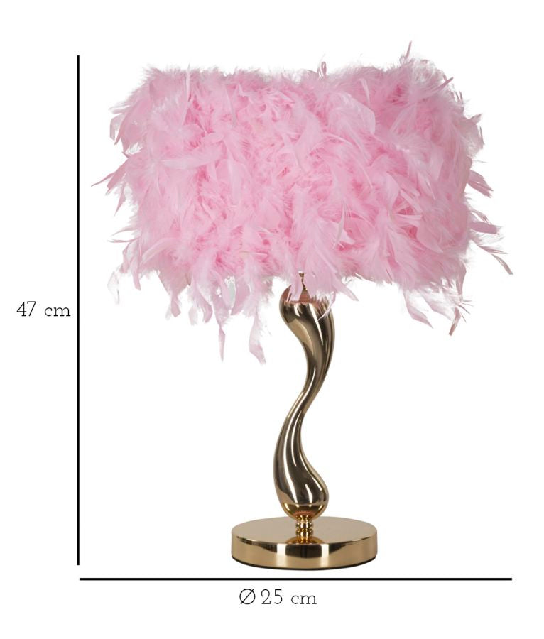 Tischlampe Cart Rosa 47 cm – Tischleuchte