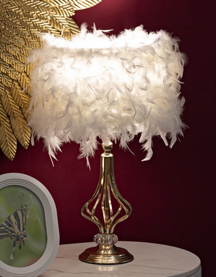 Tischlampe Tarty Weiß 54 cm – Tischleuchte