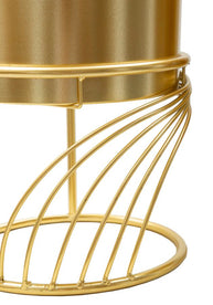 Blumenständer Spirally Gold 2er Set – Pflanzenständer Deko