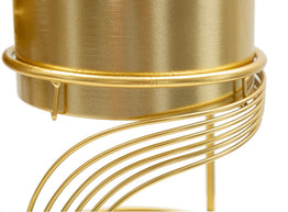 Blumenständer Spirally Gold 2er Set – Pflanzenständer Deko