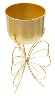 Blumenständer Schmetterling Gold Groß – Pflanzenständer Deko